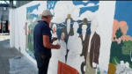 Mural en homenaje a la inmigración saboyana en Rosario