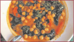 Cazuelita de garbanzos y espinaca