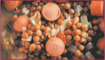 Cazuela de lentejas y panchos