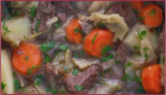 Guiso irlandés de cordero con repollo