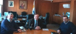 Gardiol propuso al ministro Falero el Trazado Sur que no toca las palmeras, es más directo y barato para el Estado