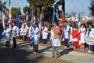 Multitudinario acto patrio en el Liceo DAU donde 90 alumnos juraron el Pabellón