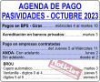 BPS - Agenda de Pagos para Pasivos - Octubre 2023
