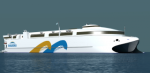 Catamarán eléctrico China Zorrilla de Buquebus sería el más grande del mundo y operaría en Colonia