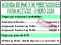 BPS - Agenda de Pagos para Activos - Enero - 2024