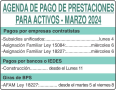 BPS - Agenda de Pagos para Activos Marzo 2024