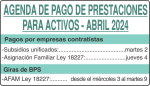 BPS - Agenda de Pagos para Activos Abril 2024