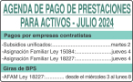 BPS - Agenda de Pagos para Activos - Julio 2024