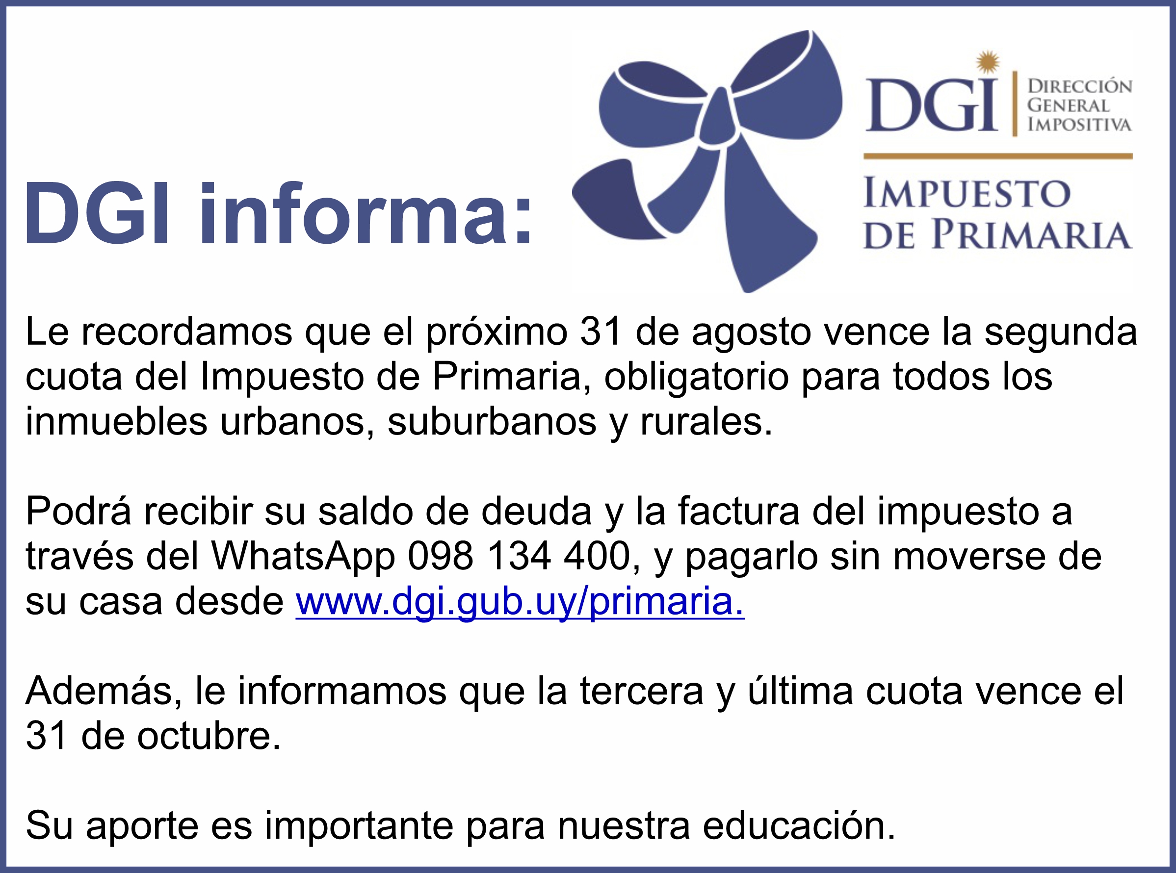 dgi impuesto primaria