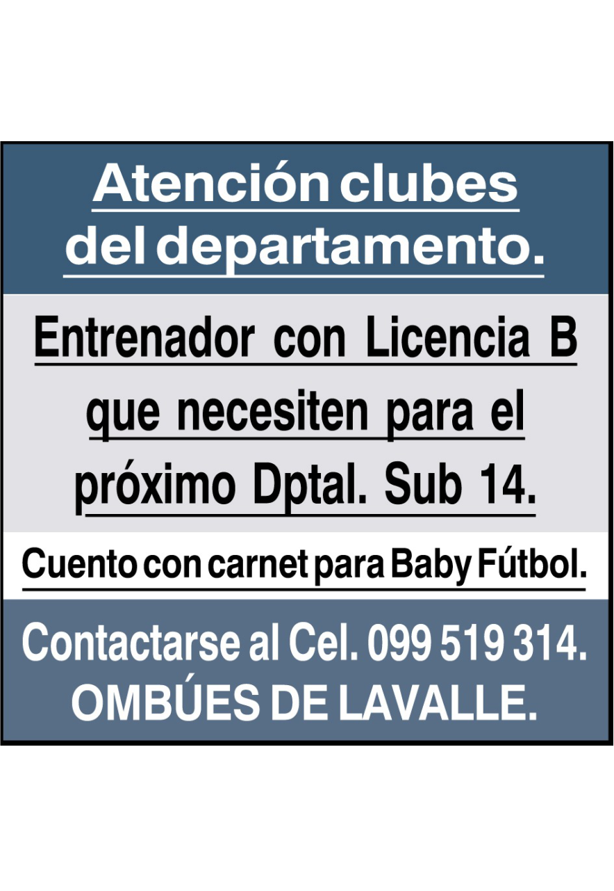 Entrenador con Licencia B